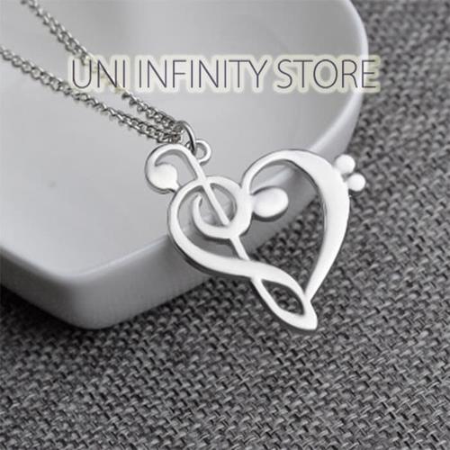 Jual JWNE0353 Kalung Music Kunci G Kunci F Unisex G Chord F Chord Heart - Jakarta Barat - uni infinity store | Tokopedia
