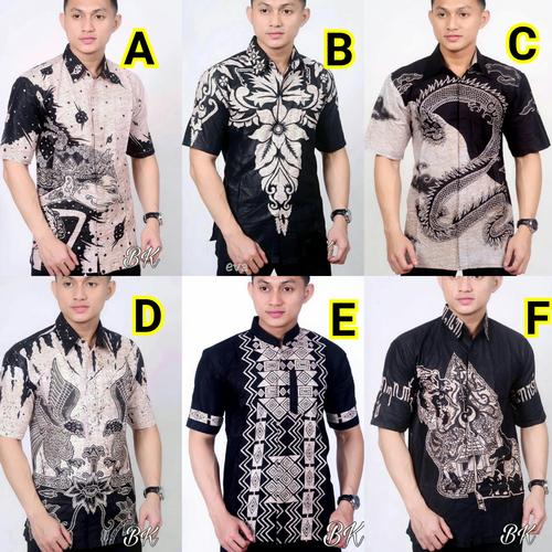 Foto Produk Batik Pria Hitam Manis | Batik pekalongan dari batikrr