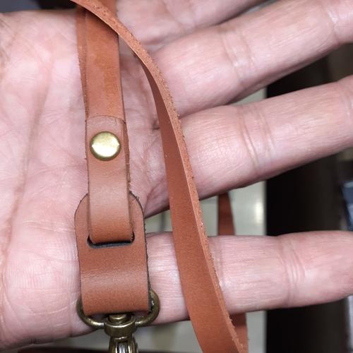 Foto Produk Tali id Card lanyard universal 7mm kulit asli dari Fruna Phonsel