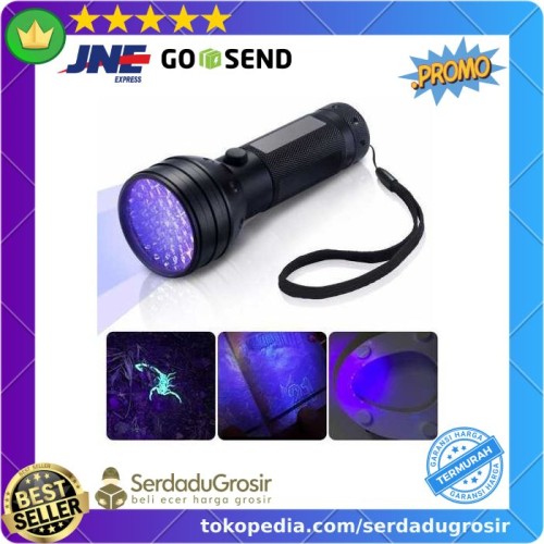 Foto Produk Lampu Senter Ultraviolet UV 400nm 51 LED (Cek Sidik Jari Uang Kertas) dari SERDADU GROSIR