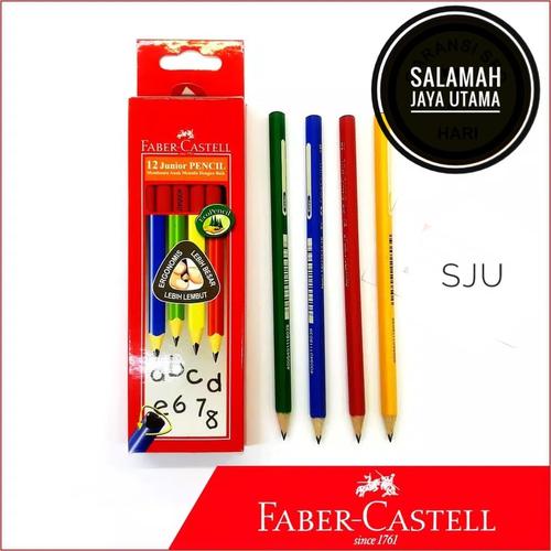 Foto Produk Pensil Faber Castell Junior 2B (Triangular) dari SALAMAH JAYA UTAMA