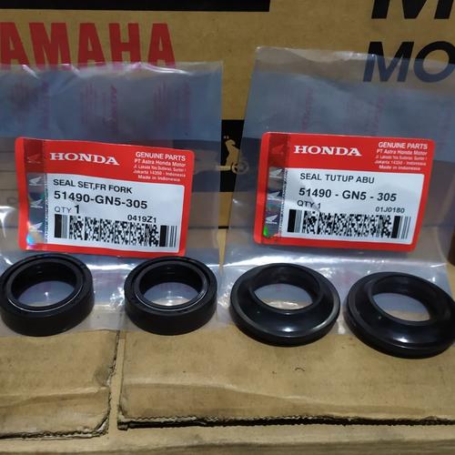 Jual seal shock depan set mio vario beat fi scoopy karbu jupiter mx
