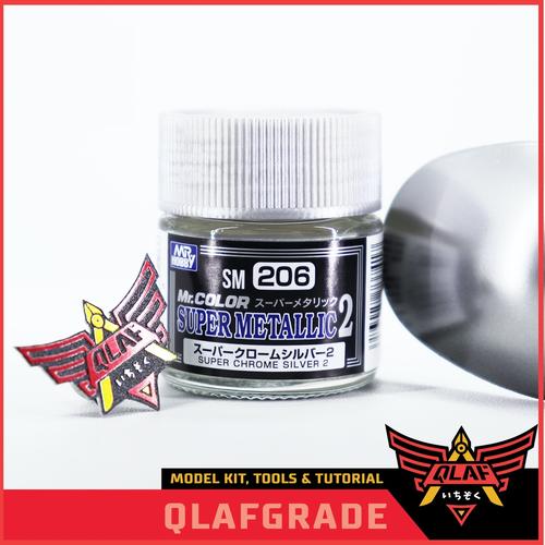 Foto Produk Mr Color Super Metalic SUPER CHROME SILVER SM-206 / cat gundam dari Wahkhilaf