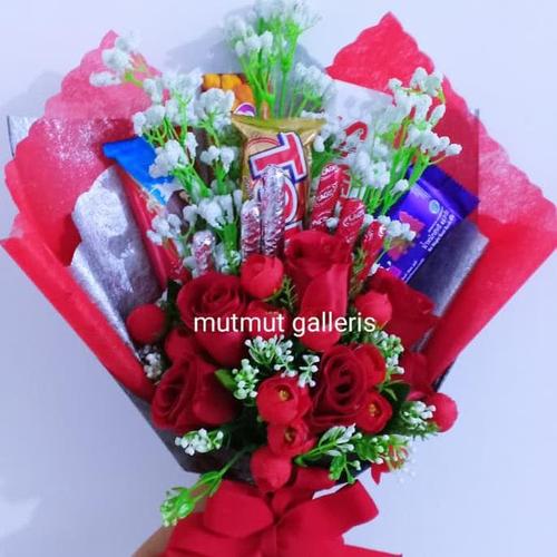 Jual Buket Bunga Coklat Kode 200 Kado Ulangtahun Jakarta Barat Rullii Tokopedia