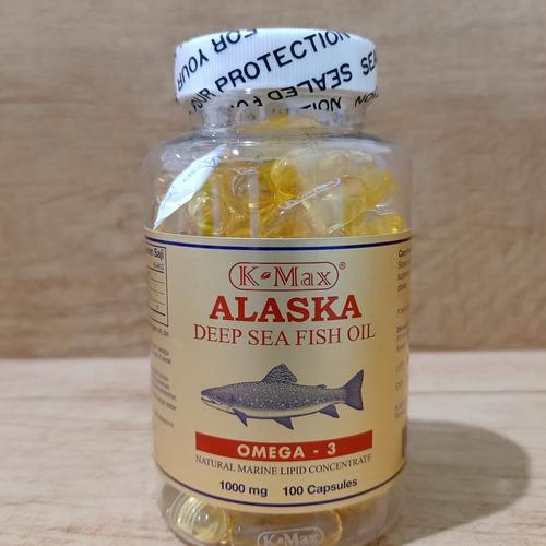 Foto Produk PUTIH - Minyak Ikan Lautan Dalam ALASKA K-MAX Omega 3, 6, 9, Vitamin E dari PaRi