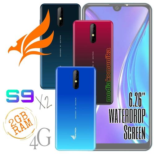 Jual Maxtron S9 X2 Hp Android 4g 6 26 Waterdrop Ram 2gb Rom 8gb Hp Androi Black Blue Jakarta Barat Mediakomunika Tokopedia