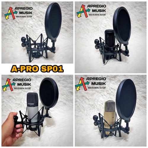 Gambar Shockmount APRO SP01 SP 01 SP-01 for AT2020 C03 C01 C1 dari APREGIO MUSIK_NEW undefined Tokopedia
