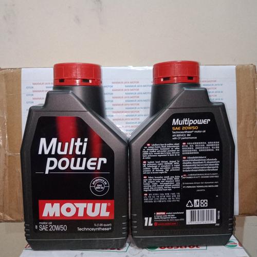 Foto Produk Motul Multi Power Sae 20w50 1 Liter (Dijamin Asli) dari MAKMUR JAYA MOTOR PASAR