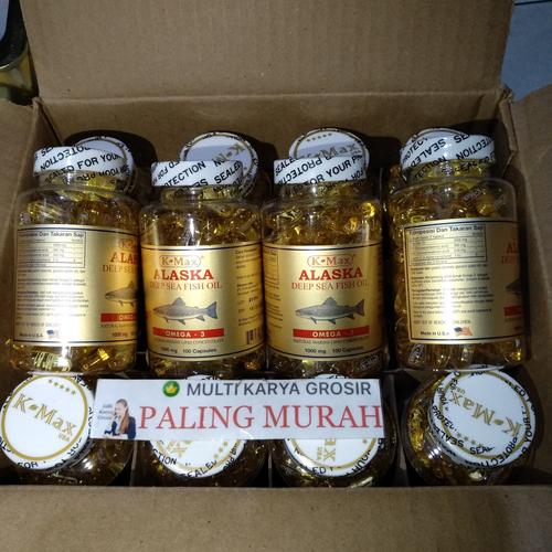 Foto Produk k-max Minyak ikan Alaska DEEP SEA FISH OIL SUPER OMEGA 369 ikan salmon dari MULTI KARYA GROSIR
