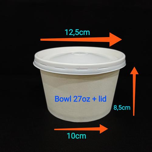 Foto Produk Paper bowl 27oz + lid. dari twees
