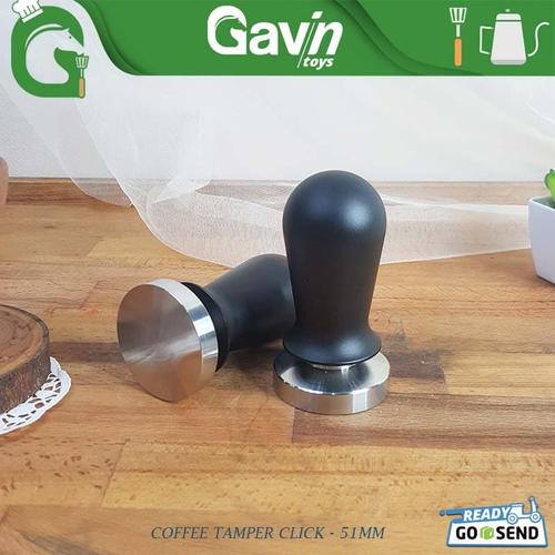 Jual Click Tamper 51mm Hitam Stainless Tamper Pegas 51 mm Calibrated Temper Jakarta Barat