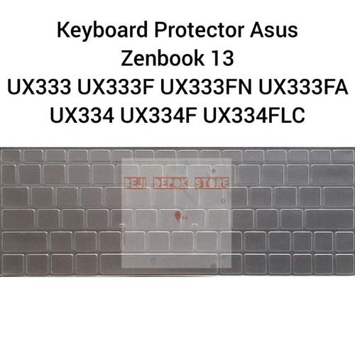 Foto Produk Keyboard Protector Asus Zenbook 13 UX333 UX333F UX333FA UX333FN UX334 - Hitam dari Beji Depok Store