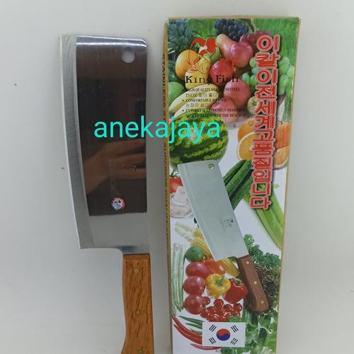 Foto Produk Golok daging, tajam gagang kayu 37cm. korea dari anekajaya078