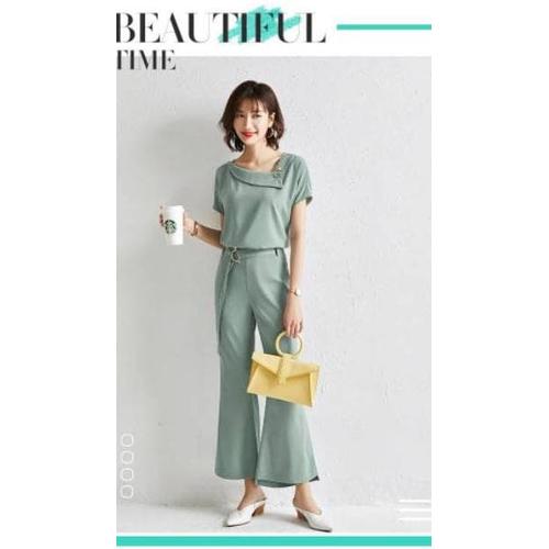 Jual TERBARU- Korea Clara Wrap Jumpsuit 