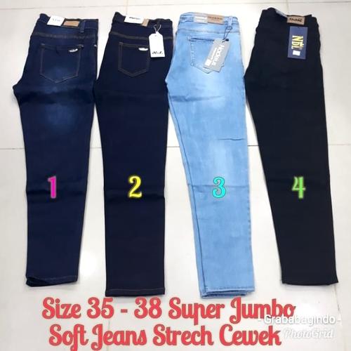 38 CELANA PANJANG SOFT JEANS WANITA 
