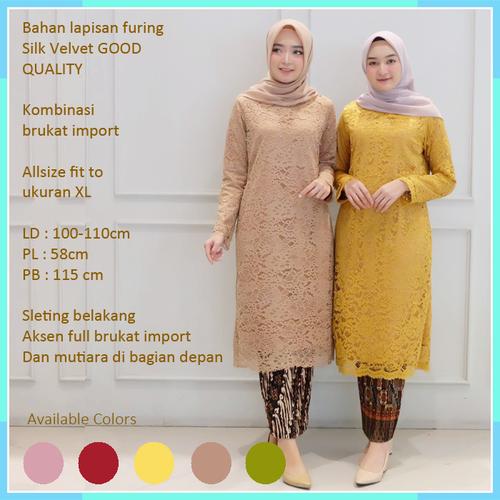 Jual Baju Kebaya Brokat Modern Atasan Wanita Kebaya Wisuda Hijab Syari Jakarta Utara Nuha Z Tokopedia Tidak terkecuali dengan busana yang akan dikenakan pada saat. baju kebaya brokat modern atasan wanita kebaya wisuda hijab syari