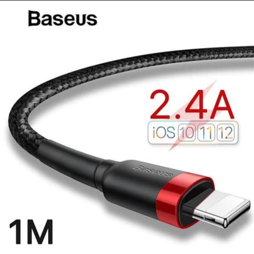 Foto Produk BASEUS KABEL LIGHTNING / IPHONE 2.4A QUICK CHARGER PANJANG 1 M dari Ershi Store