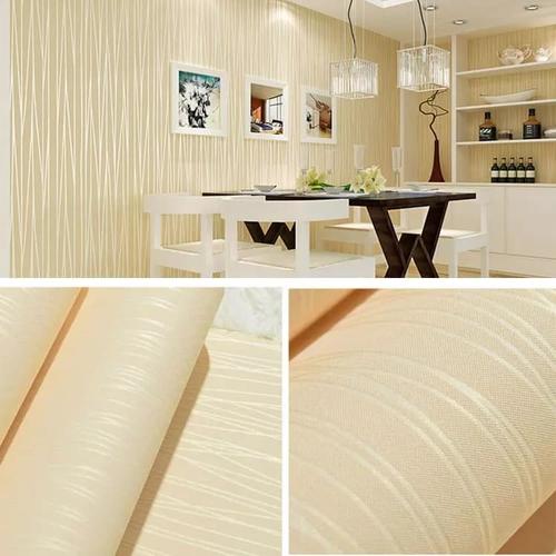 Foto Produk Polos kuning tekstur salur 45 cm x 10 mtr ~ Wallpaper sticker dinding dari Wallpaper Bosku
