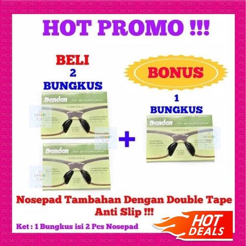 Foto Produk Nosepad Tempel Double Tape Silikon/ Nose pad Bantalan Hidung Tambahan - Hitam dari SS TheGoodStuff