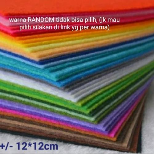 Foto Produk Kain Perca Flanel (10 Warna/set) Random dari Hans and Me