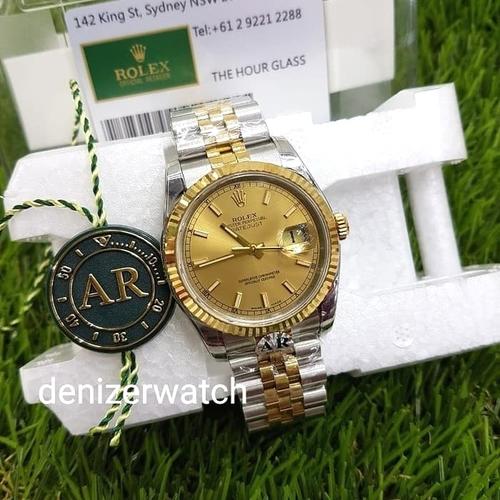 ROLEX DATEJUST 36mm TWO TONE GOLD DIAL 