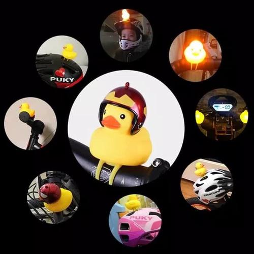 Foto Produk Bell Sepeda Anak Bebek Duck Helm With Lampu Led Kirim Random dari rubic wear