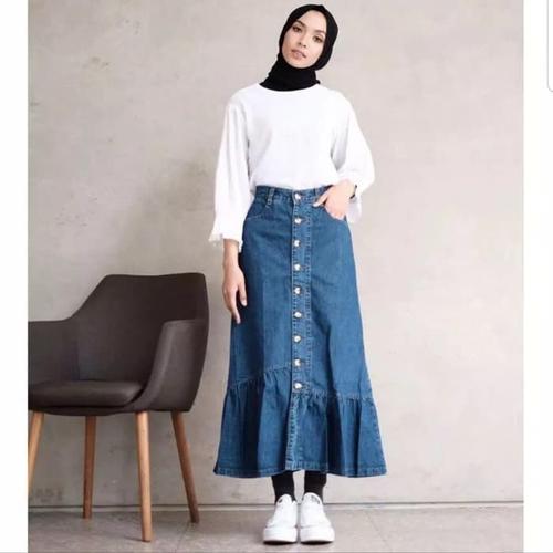 Jual Miona Skirt Jeans Fashion Muslim 