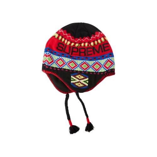 Supreme Nepali Earflap Beanie Black 