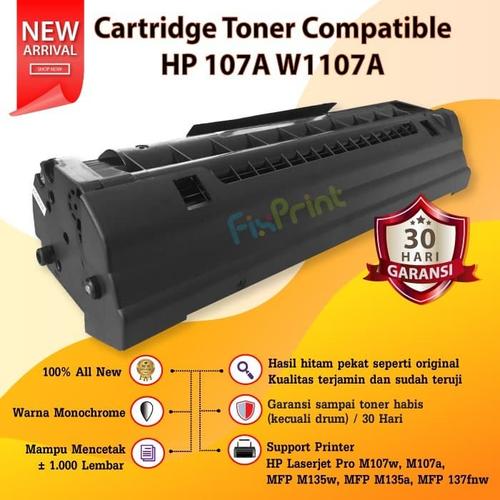 Jual Refill Toner HP 107A W1107A , Printer HP LaserJet Pro M107w M107a