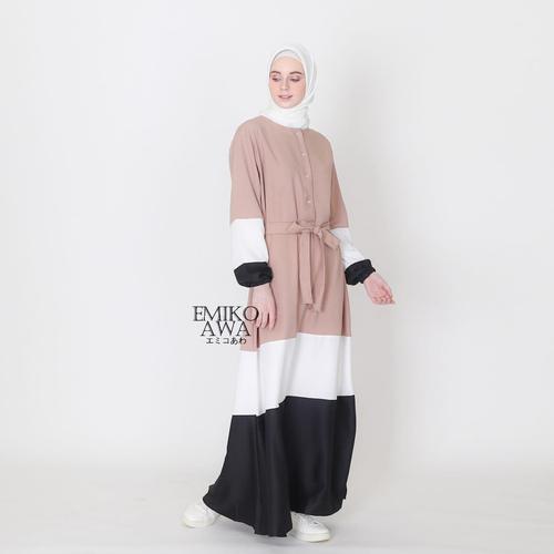 Foto Produk Baju Gamis Belanie - Emikoawa Dress Muslim Wanita Maxy BUSUI Jepang - COKSU dari emikoawa