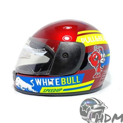 jual promo helm anak anak full face white bull terlaris jakarta barat habibiyk shop tokopedia