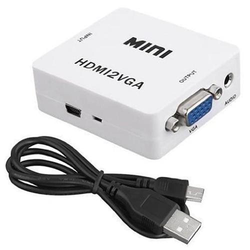 Foto Produk Mini Converter HDMI to VGA / Converter HDMI To VGA 1080P dari King Solution