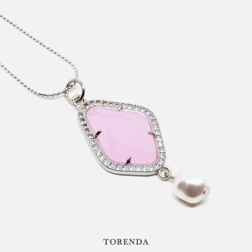 Foto Produk Torenda Soulmate Confession Pendant Baby Pink Kalung Wanita dari TORENDA