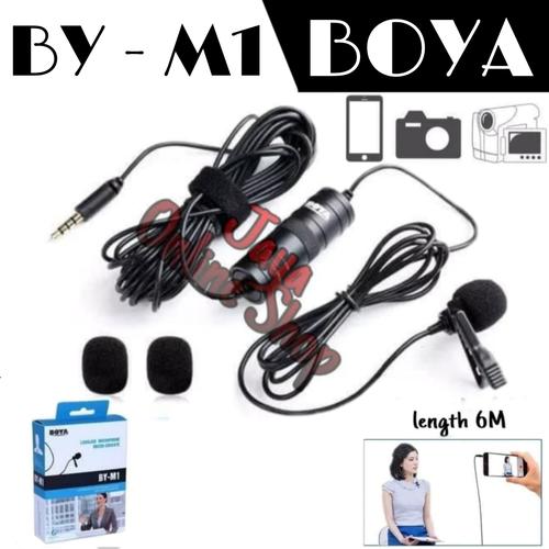 Jual Microphone BOYA BY M1 MIC CLIP ON BOYA Jakarta Barat