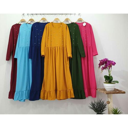 Foto Produk Gamis jumbo rempel XXL-XXXLmutiara dari Sethyajaya Collection