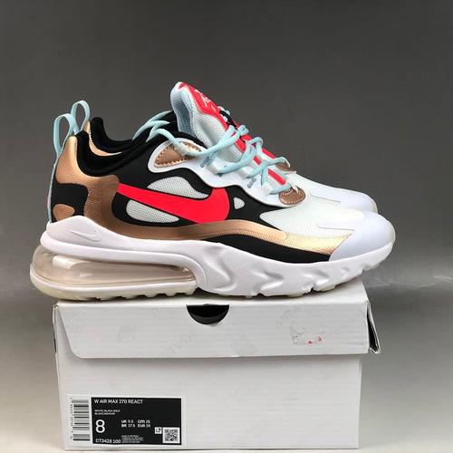 air max 270 react red black