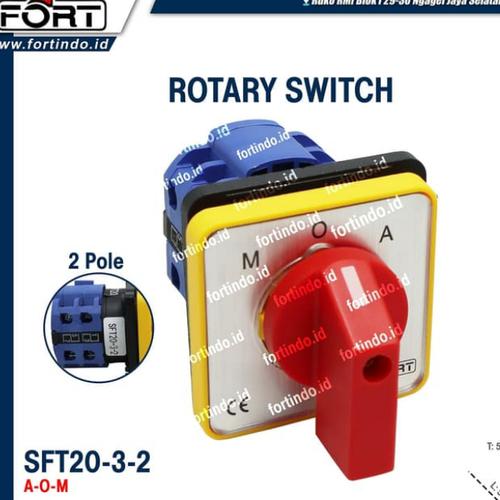 Jual Selector Switch/Rotary Switch SFT2032 (AutoOffManual) 2P SA16