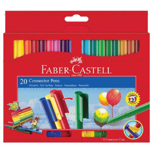 Gambar Spidol Warna Faber-Castell Connector Pens 20 Colours dari Pusat Grosir ATK 88 undefined Tokopedia