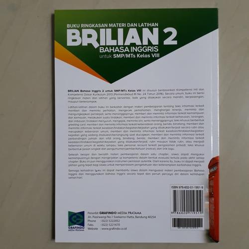 Jual Buku Buku Brilian Bahasa Inggris Smp Kelas Viii Kurikulum Jakarta Barat Limarwulandari Tokopedia