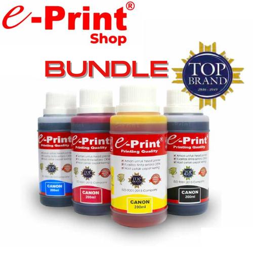 Jual e-Print Tinta Canon Universal 200ml 1 Set 4 Warna Cocok untuk ...