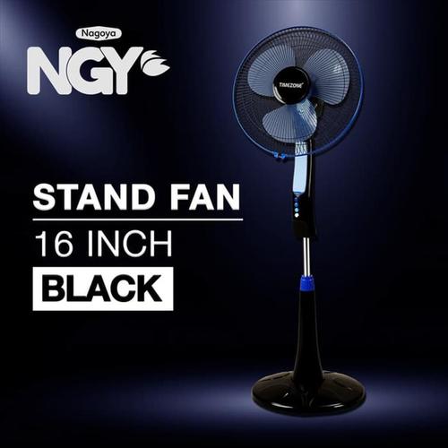 Foto Produk Kipas Angin Berdiri / Stand Fan TIMEZONE Black 16in TZ-16KB dari Nagoya Electronics