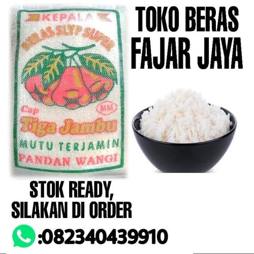 Jual Beras Cap Tiga Jambu Pandan Wangi Ori 15kg Jakarta Selatan Toko Beras Fajar Jaya 