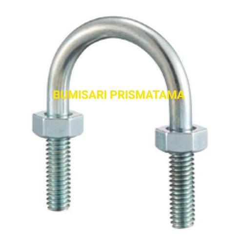 Jual U bolt 1 1/2" / klem pipa / Besi zinc Plated galvanized Jakarta