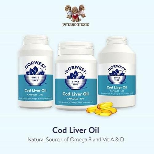 Jual Dorwest Cod Liver Oil Capsules For Dogs And Cats 100 Tabs Kab Tangerang Petsboutique Tokopedia