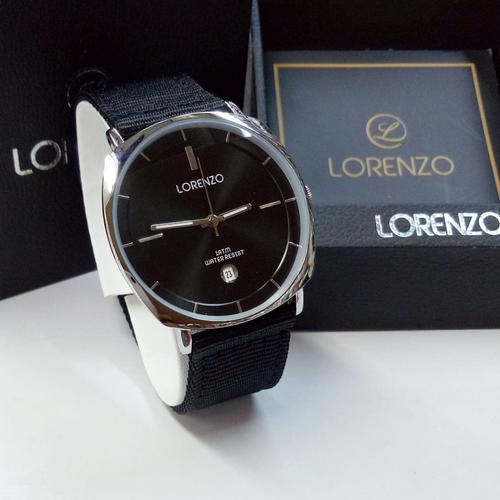 Foto Produk Jam Tangan Pria Lorenzo Original LZ1058 Garansi Resmi 1 Tahun - Full Hitam dari Grosiran Jam Murah