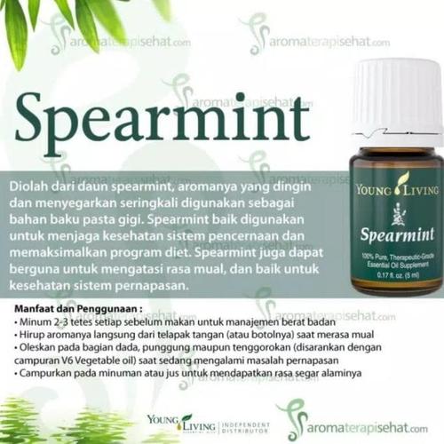 Jual Spearmint Essential Oil Young Living 5ml Rikashopjkt Kota Bekasi Rikashopjkt Tokopedia