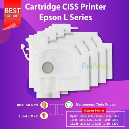 Jual Cartridge Tinta CISS Epson L110 L120 L360 Black Cyan Magenta