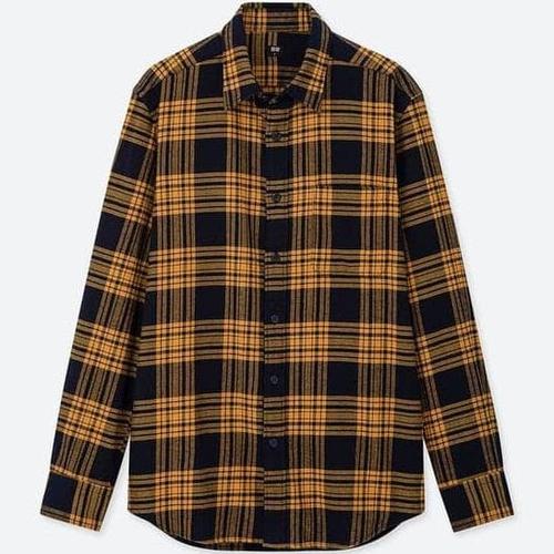 Jual Uniqlo Kemeja Flannel Kotak Lengan 