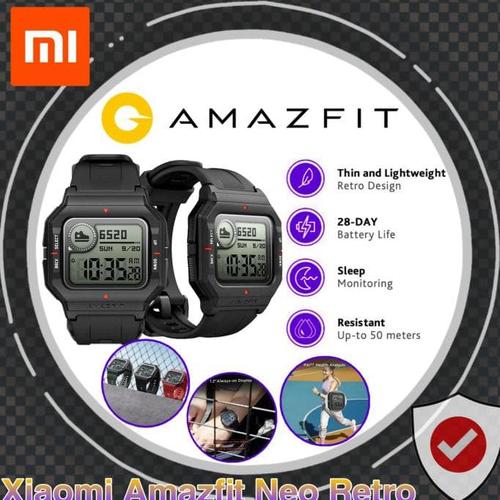 Jual Xiaomi Amazfit Neo 1.2Inch Stn Screen Retro Design Digital Smart Watch  - Jakarta Pusat - Bolpoint | Tokopedia