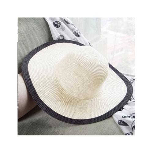 Murah Topi Lebar Sun Hat Beach Jerami 